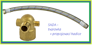 MARINA - SADA - KS/CAM čtyřcestná tvarovka MS + propoj. hadice 